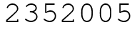 Число 2352005.