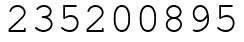 Число 235200895.