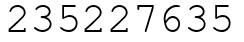 Число 235227635.