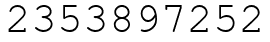 Число 2353897252.
