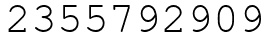 Число 2355792909.