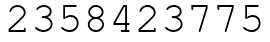 Число 2358423775.