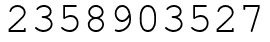 Число 2358903527.