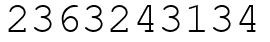 Число 2363243134.