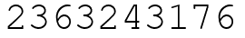 Число 2363243176.