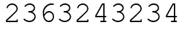 Число 2363243234.