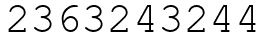 Число 2363243244.