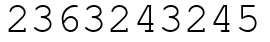 Число 2363243245.