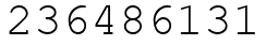 Число 236486131.