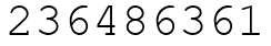 Число 236486361.