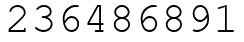Число 236486891.