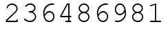 Число 236486981.