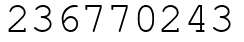 Число 236770243.