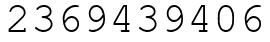 Число 2369439406.