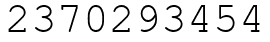 Число 2370293454.