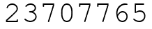 Число 23707765.