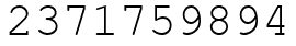 Число 2371759894.