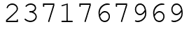 Число 2371767969.