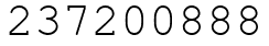 Число 237200888.