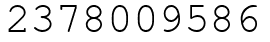 Число 2378009586.