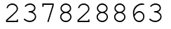 Число 237828863.
