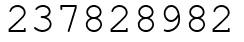 Число 237828982.