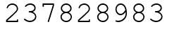 Число 237828983.