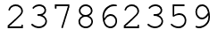 Число 237862359.