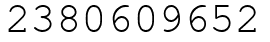 Число 2380609652.