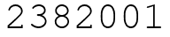 Число 2382001.