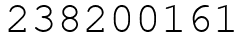 Число 238200161.