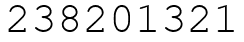 Число 238201321.
