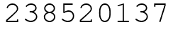 Число 238520137.