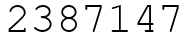Число 2387147.