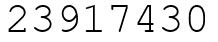 Число 23917430.