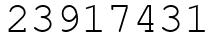 Число 23917431.