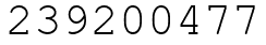 Число 239200477.
