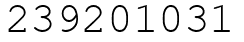 Число 239201031.