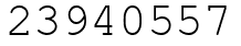 Число 23940557.