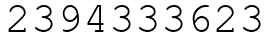 Число 2394333623.