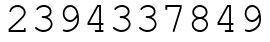 Число 2394337849.