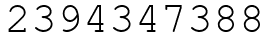 Число 2394347388.
