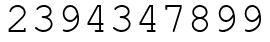 Число 2394347899.