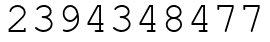 Число 2394348477.