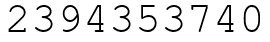 Число 2394353740.