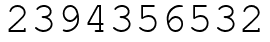 Число 2394356532.