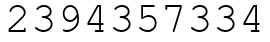 Число 2394357334.