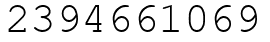 Число 2394661069.