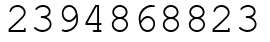 Число 2394868823.