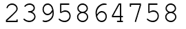 Число 2395864758.